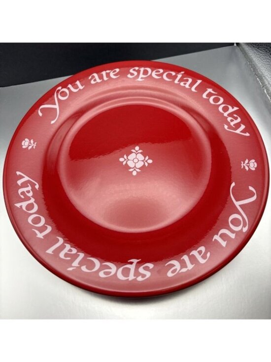 Red Plate Other - Original Red Plate You Are Special Today 10.5" Dish Germany Co 1979